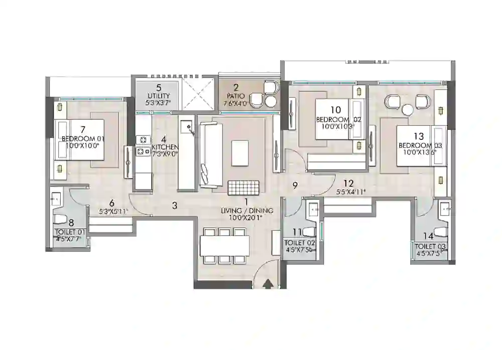 3 BHK
